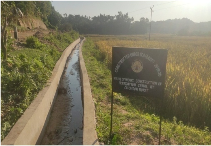 Construction of irrigation canal at Chodon Nokat.
