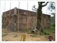 Undergoing construction of L.P. School Building at Rangra Kantalu village (BADP District Level, 2008-09)