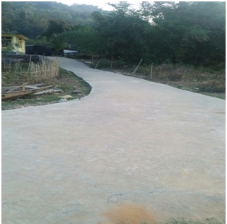 Construction of RCC motorable road 3 mtr wide from road heat to ferry point Jadukata river bank in AOR of BOP Gumaghat.